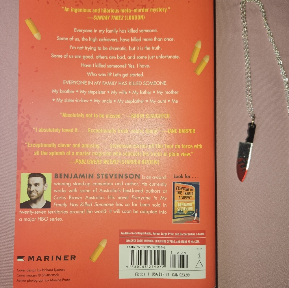 Everyone In My Family Book with Knife Necklace - Picture 2 of 4